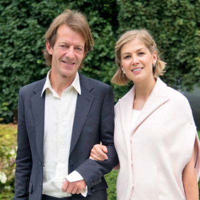 Solo Uniacke father, Robie Uniacke and mother, Rosamund Pike. 